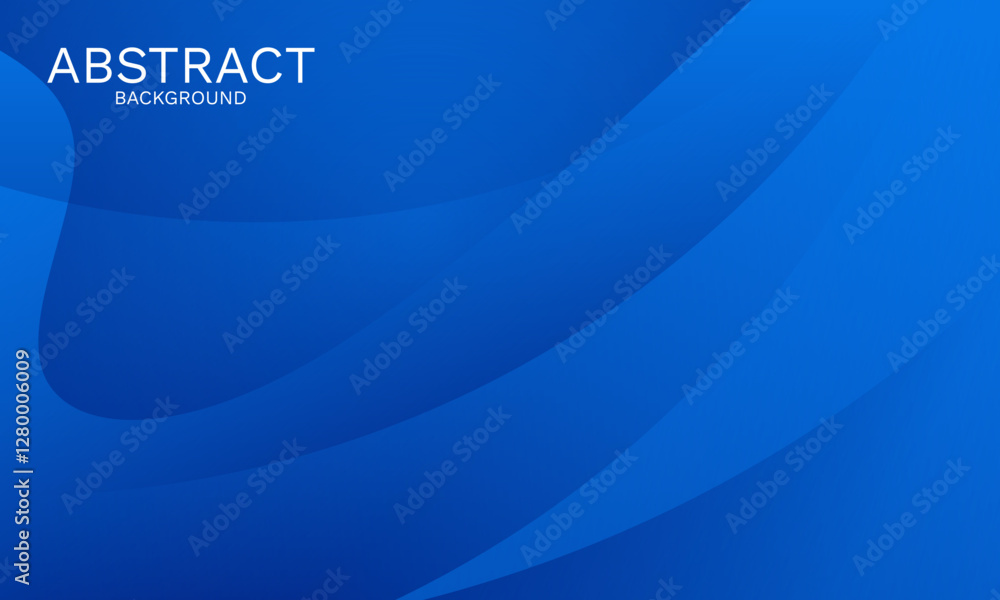 Poster elegant blue abstract background with smooth dynamic curves