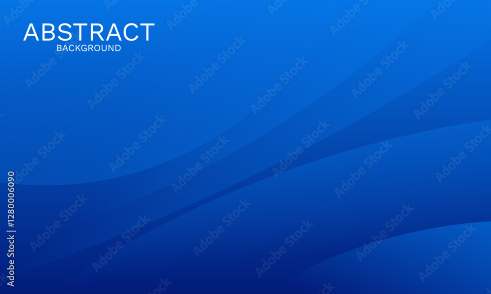 Poster elegant blue abstract background with smooth dynamic curves