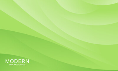 Green Gradient Wave Background