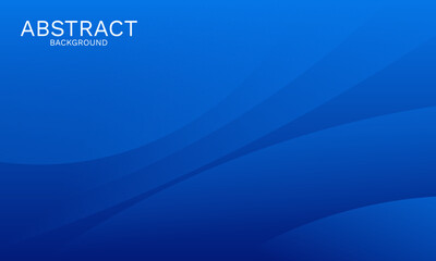 Elegant Blue Abstract Background with Smooth Dynamic Curves
