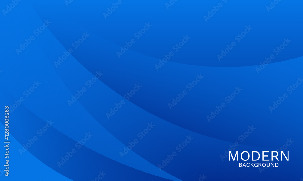 Poster elegant blue abstract background with smooth dynamic curves