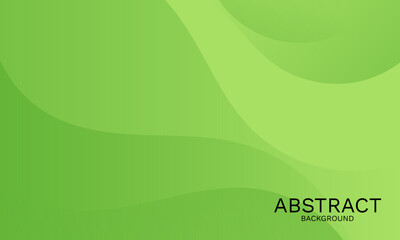 Obraz premium Green Gradient Wave Background