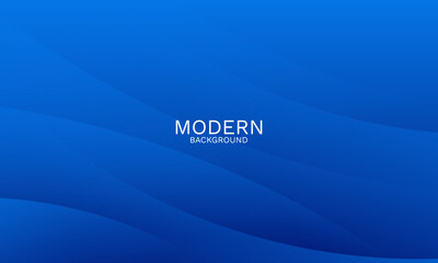 Elegant Blue Abstract Background with Smooth Dynamic Curves