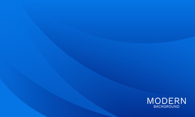 Elegant Blue Abstract Background with Smooth Dynamic Curves