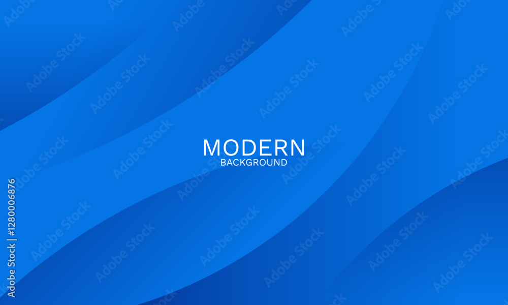 Aufkleber elegant blue abstract background with smooth dynamic curves