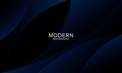 Abstract Curve and Wave on Navy Blue Background