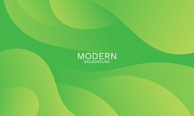 Elegant Gradient Green And Yellow Abstract Background with Smooth Dynamic Curves