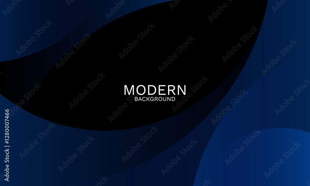 Poster elegant navy blue abstract background with smooth dynamic curves