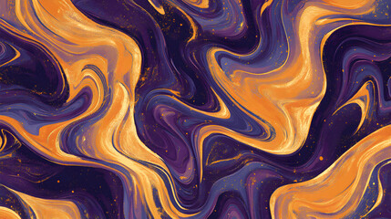 texture with swirling patterns of gold, purple, and deep blue 