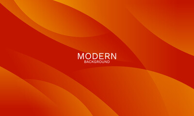 Elegant Orange Abstract Background with Smooth Dynamic Curves