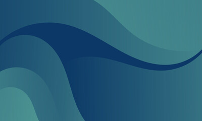 Elegant Dark Green Abstract Background with Smooth Dynamic Curves