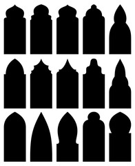 black window and door shape