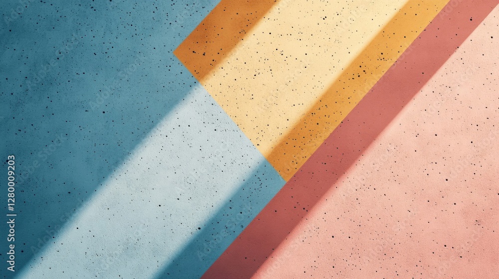 Poster abstract geometric pastel texture background with diagonal lines and shadow