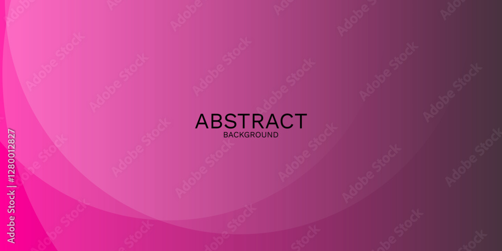Poster dynamic curves on pink gradient abstract background for design projects