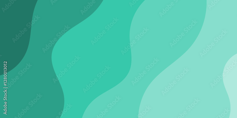 Poster elegant abstract background with fluid turquoise and teal color gradient