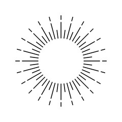 Obraz premium Abstract radiating lines design for logo element or decorative background