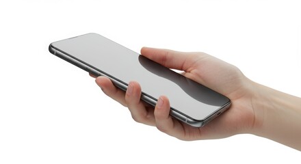 Holding Smartphone in Hand Showing Screen for Technology Related Concepts