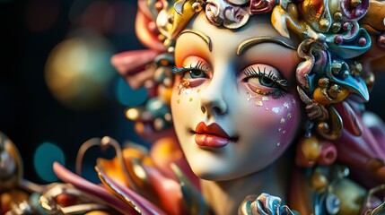 Close-Up of Intricate Falla Details, Las Fallas 