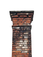 Old brick chimney exterior