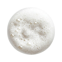 soap foam with bubbles isolated on transparent white background, clipping path