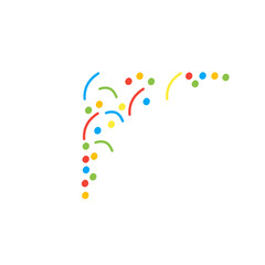confetti corner decoration