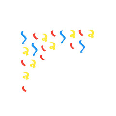 confetti corner decoration