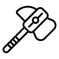 Axe Line Icon