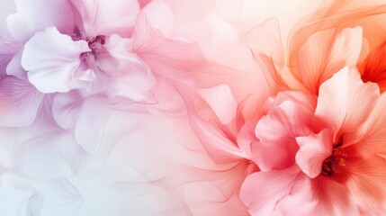 Delicate floral abstract art studio digital artwork soft pastels close-up serenity theme