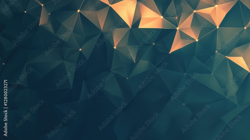 Poster abstract geometric background with triangles and soft lighting effects