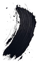 Mascara stroke swatch isolated white background