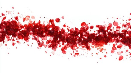 Red Color Splash Abstract Art Design for Creative Backgrounds