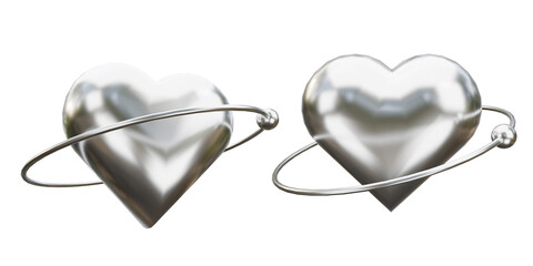 Silver Heart Orbiting materials © BMinh