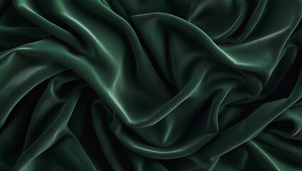Fototapeta premium Deep Forest Green Velvet Texture for Luxurious Aesthetic