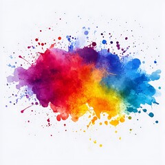 Abstract colorful paint splatters background