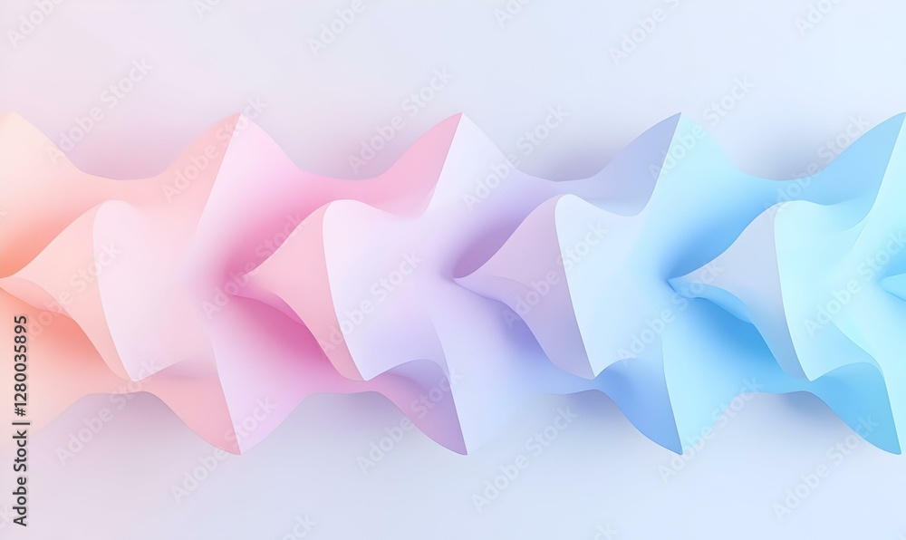 Poster geometric harmony, an intricate blend of polygonal shapes and vibrant colors creating a dynamic abst