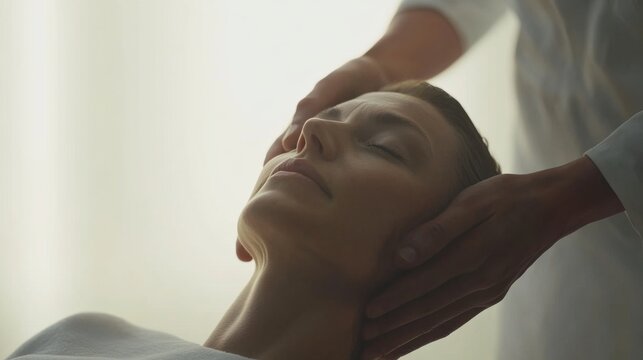 Nerve therapy in a peaceful wellness clinic. Featuring relaxation and recovery