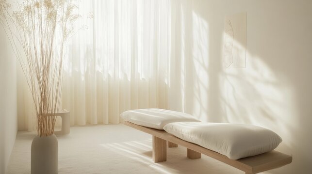 Nerve therapy in a peaceful wellness room. Featuring healing and recovery