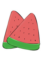 watermelon vector illustration
