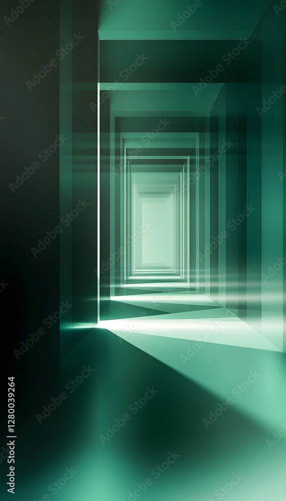 Poster an enigmatic corridor appears to go on forever and ever