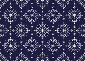 Portuguese style of ethnic fabric seamless pattern, design for cloth, carpet, batik, wallpaper, wrapping etc.