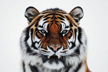 Fototapeta premium Majestic Siberian Tiger Close Up Portrait in Winter