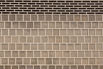 Obraz premium Blocks with material patterns of brick and wall buildings