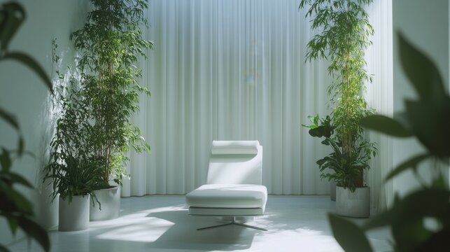 Nerve therapy in a tranquil wellness center with a professional therapist. Featuring tension relief and relaxation