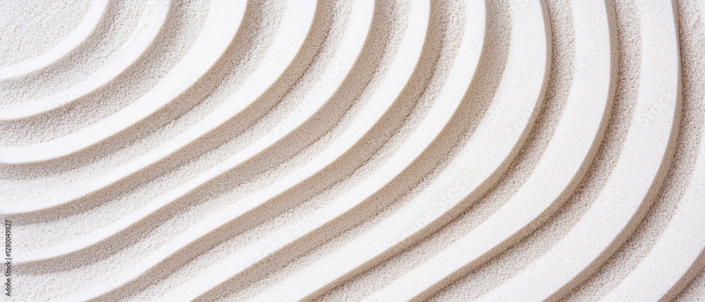 Poster burnout recovery meditation concepts. abstract wavy texture in neutral tones, creating a calming eff