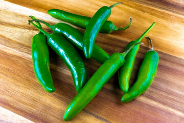 green chili peppers