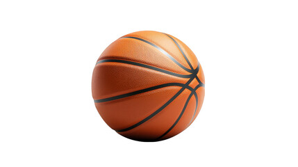 Fototapeta premium Basketball on plaid cloth, a still life capturing the sporty vibe of the game