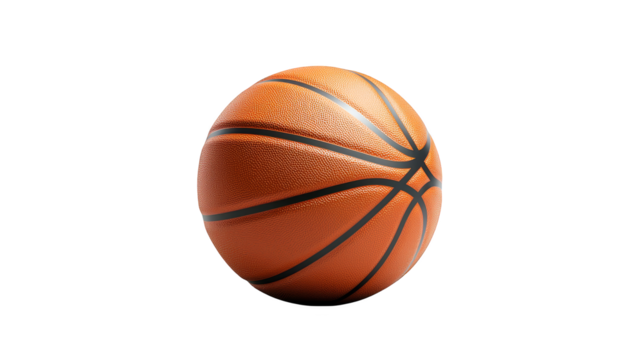 Basketball on plaid cloth, a still life capturing the sporty vibe of the game