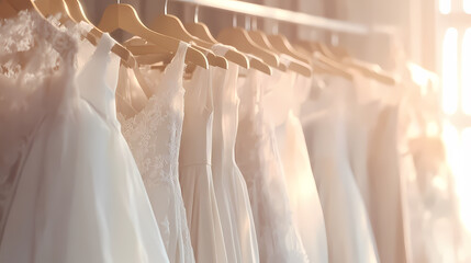 Wedding Dreams: Elegant White Gowns on Display