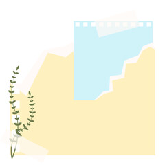 Fototapeta premium Pastel Ripped Note Paper