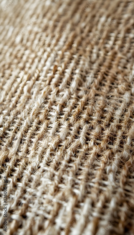 Poster detailed view of coarse fabric textures showing fibers and patterns